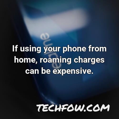 if using your phone from home roaming charges can be