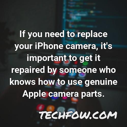 if you need to replace your iphone camera it s important to get it repaired by someone who knows how to use genuine apple camera parts