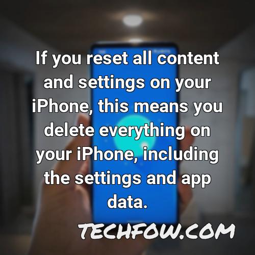 does resetting iphone remove apple id