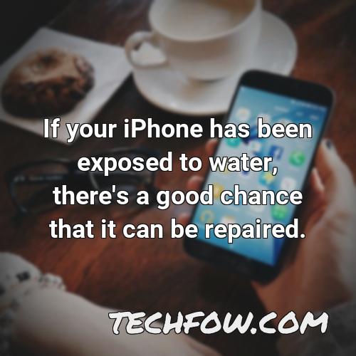 if your iphone has been exposed to water there s a good chance that it can be repaired