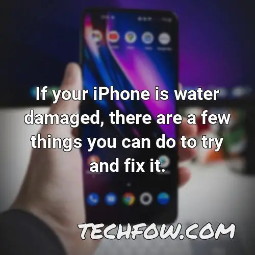 if your iphone is water damaged there are a few things you can do to try and fix it