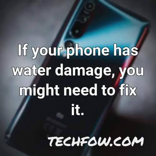 if your phone has water damage you might need to fix it