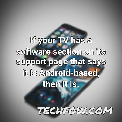 if your tv has a software section on its support page that says it is android based then it is