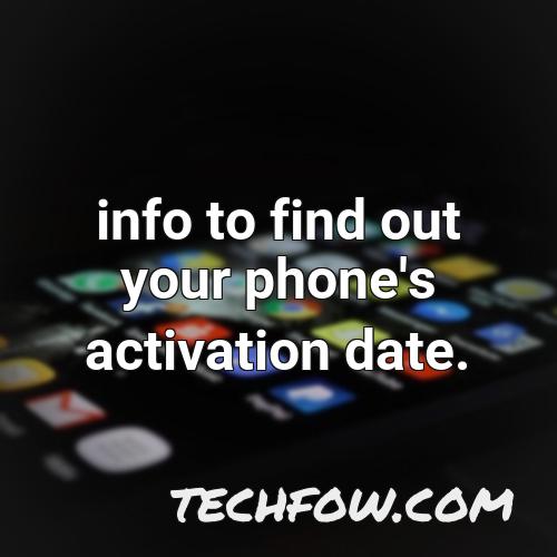 can we check activation date of iphone