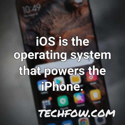 ios is the operating system that powers the iphone