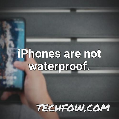iphones are not waterproof