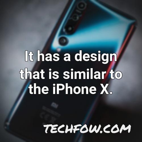 it has a design that is similar to the iphone