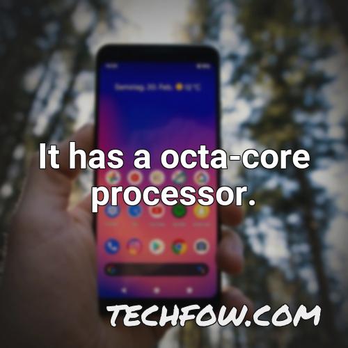 it has a octa core processor 1