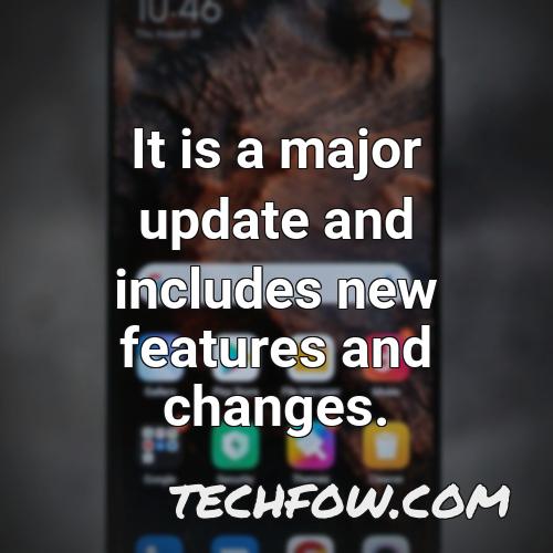 it is a major update and includes new features and changes