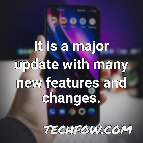 it is a major update with many new features and changes
