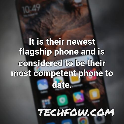 it is their newest flagship phone and is considered to be their most competent phone to date