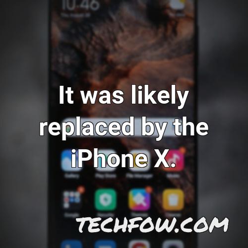 it was likely replaced by the iphone