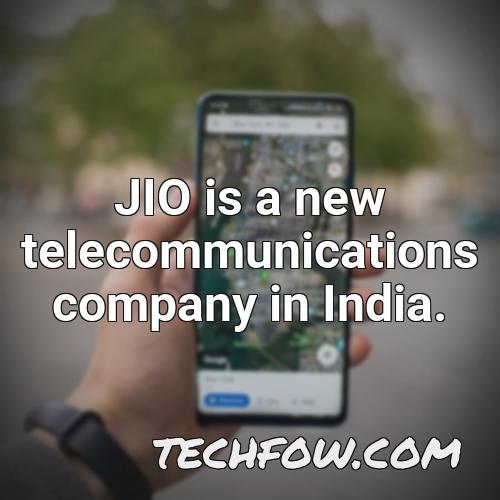 jio is a new telecommunications company in india