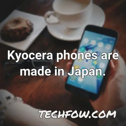 kyocera phones are made in japan