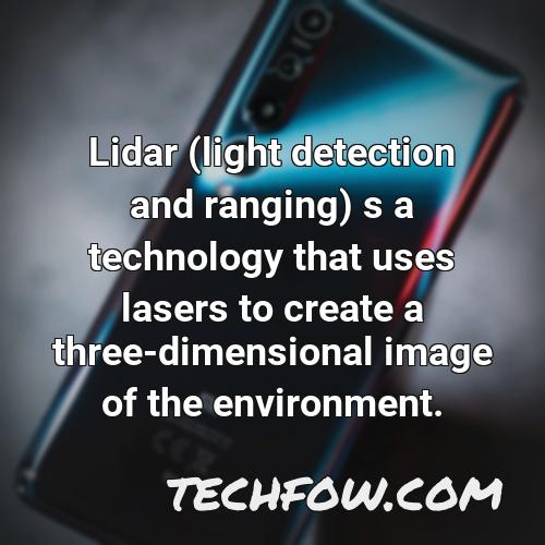 lidar light detection and ranging s a technology that uses lasers to create a three dimensional image of the environment