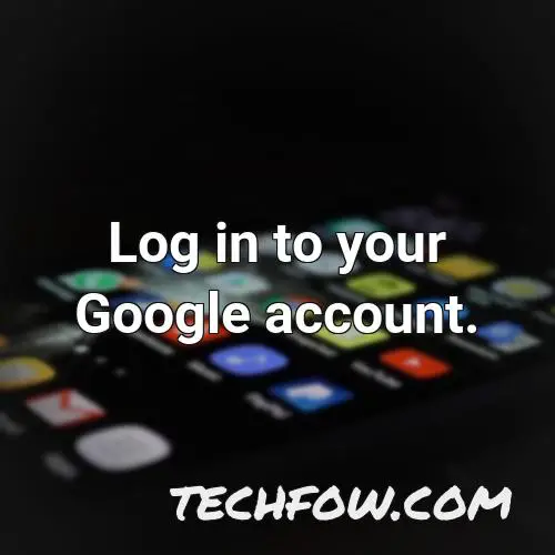 log in to your google account 1