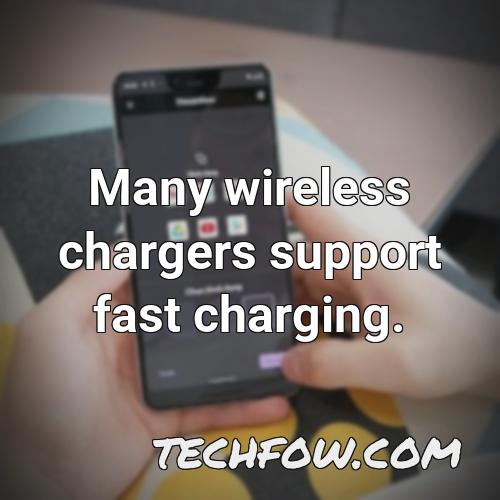 many wireless chargers support fast charging