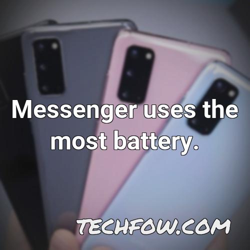 messenger uses the most battery
