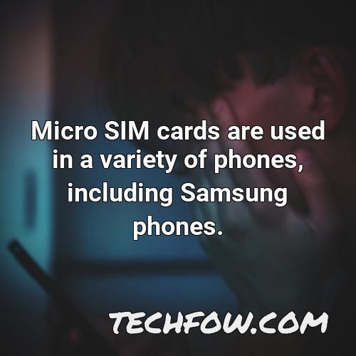 nokia phones that use micro sim card