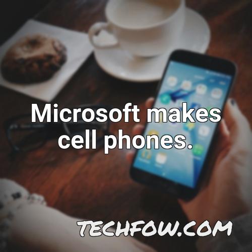 microsoft makes cell phones 1