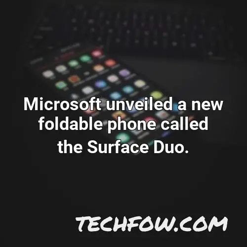 microsoft unveiled a new foldable phone called the surface duo
