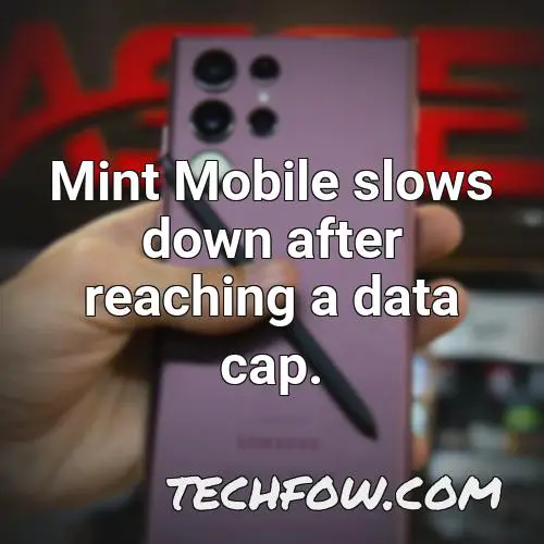 mint mobile slows down after reaching a data cap
