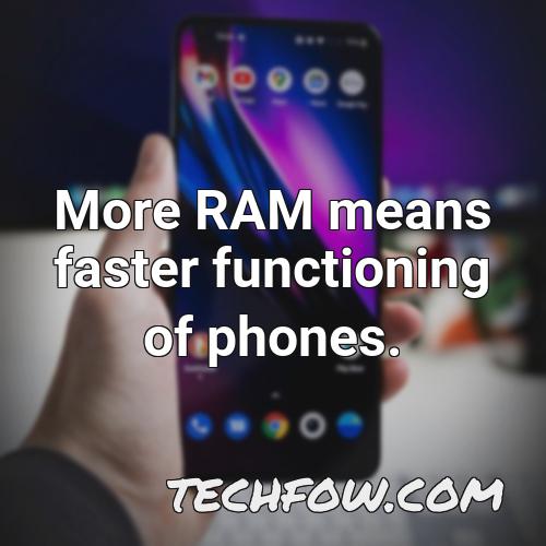 more ram means faster functioning of phones 3
