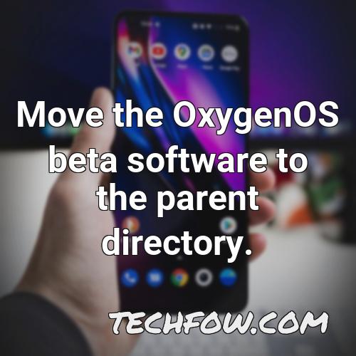 move the oxygenos beta software to the parent directory