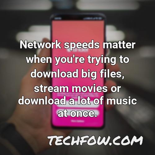 network speeds matter when you re trying to download big files stream movies or download a lot of music at once