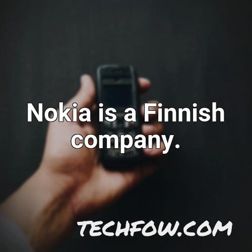 nokia is a finnish company 1