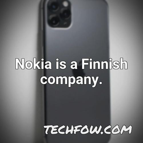 nokia is a finnish company 2