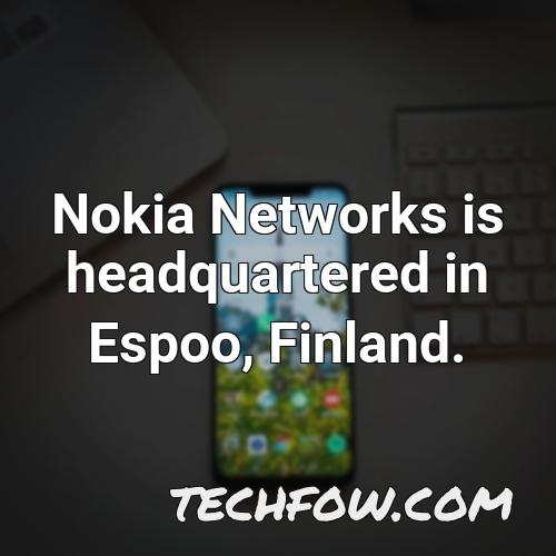 nokia networks is headquartered in espoo finland