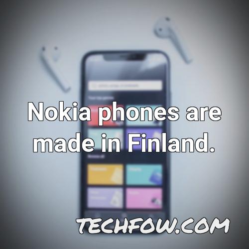 nokia phones are made in finland 1