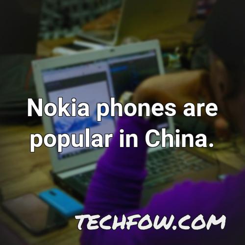 nokia phones are popular in china