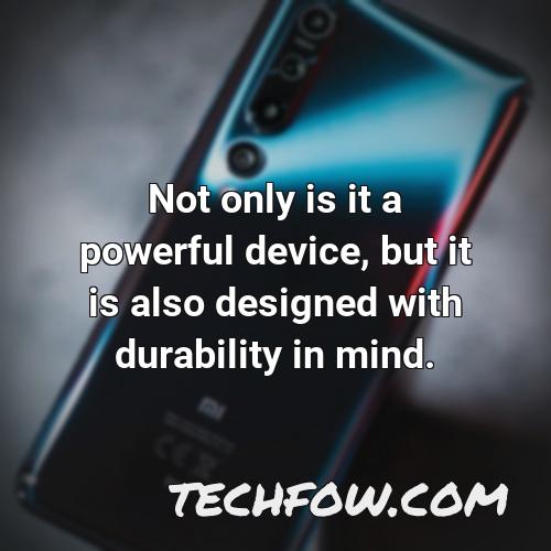not only is it a powerful device but it is also designed with durability in mind