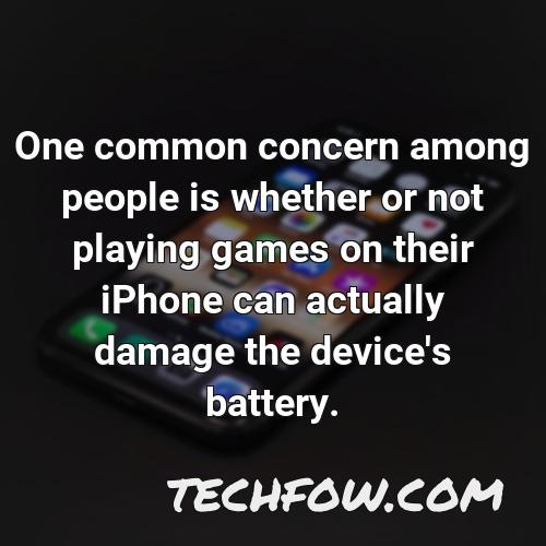 one common concern among people is whether or not playing games on their iphone can actually damage the device s battery