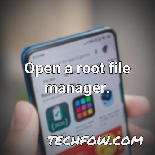open a root file manager