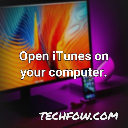 open itunes on your computer 1