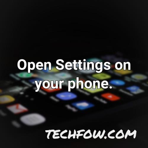 open settings on your phone 7
