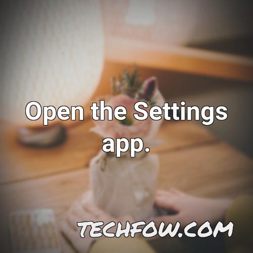 open the settings app 13