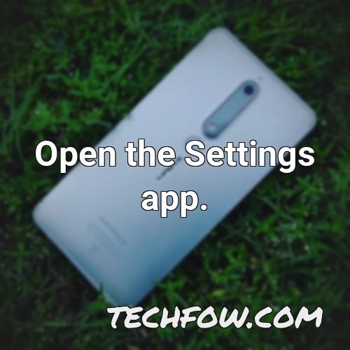 open the settings app 14