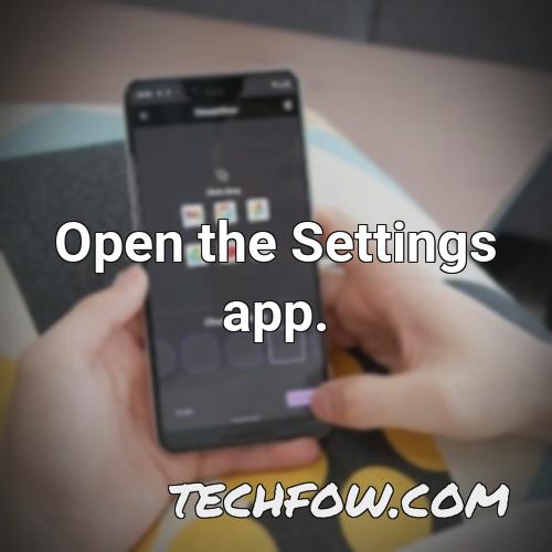 open the settings app 16