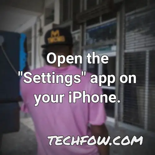 open the settings app on your iphone 3