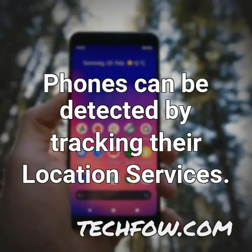 phones can be detected by tracking their location services