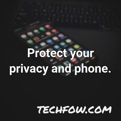 protect your privacy and phone 1