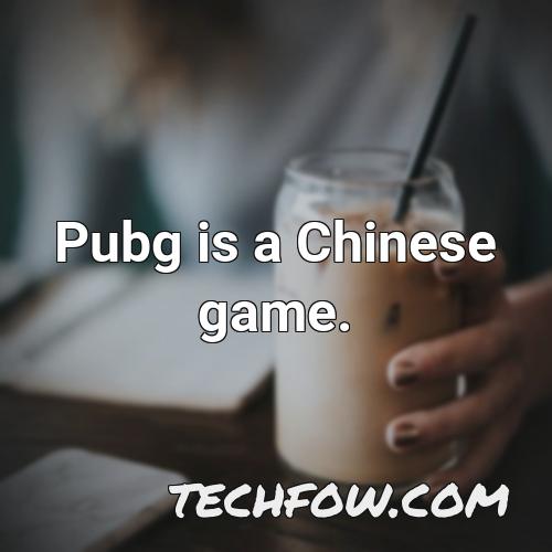 pubg is a chinese game