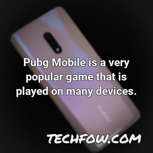 pubg mobile is a very popular game that is played on many devices