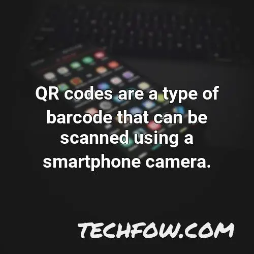 qr codes are a type of barcode that can be scanned using a smartphone camera
