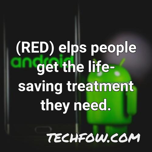 red elps people get the life saving treatment they need