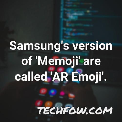 samsung s version of memoji are called ar emoji